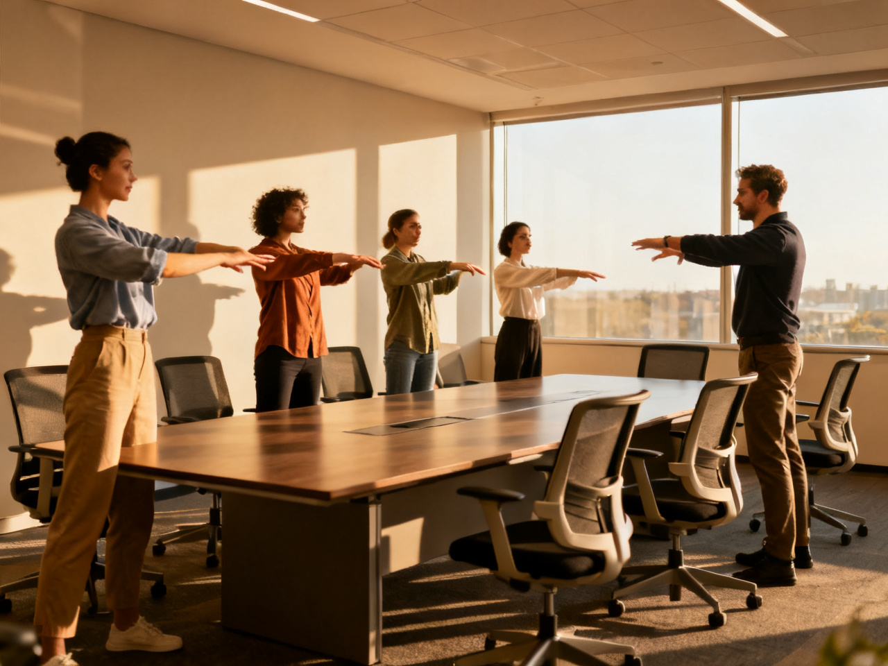 Ploxarelvort office movement warmup